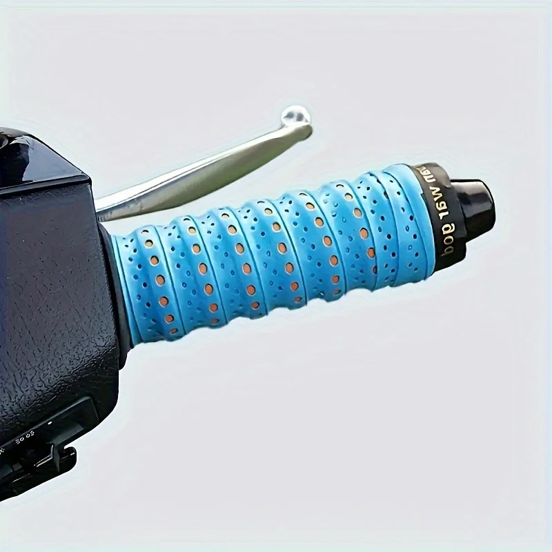 6PCS Tennis Racket Overgrip Tape, Non-Slip Sweat-Absorbing Perforated Grip Wrap, Soft Sports Handle Tape, Multi-Color