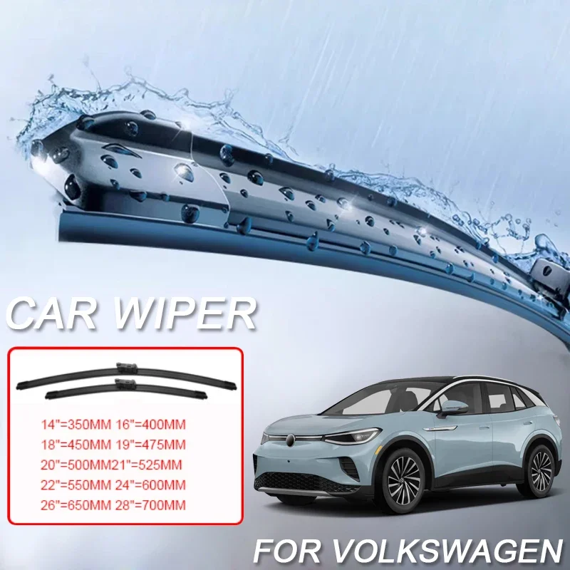 

2PCS Car Blade Windshield Wiper Windshield For Volkswagen Altas Teramont Golf ID.3 ID.4 ID.5 ID.6 ID.7 JETTA TAOS T-CROSSTOUAREG
