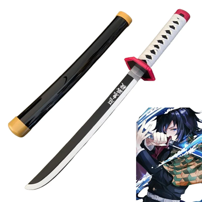 Kinderspion Anime Dämonentöter: Kimetsu no Yaiba Tomioka Yoshio Bamboe 24 Zoll Katana Suord Rollenspiel Dämon Sayaer Kamado Tanjiro 60 cm Waffenmodell