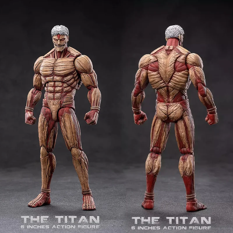 New Coser Toys 1/12 Scale Attack On Titan Articulated Action Figures 6 Inches Eren Yeager Armored Titan For Anime Toy Collectors