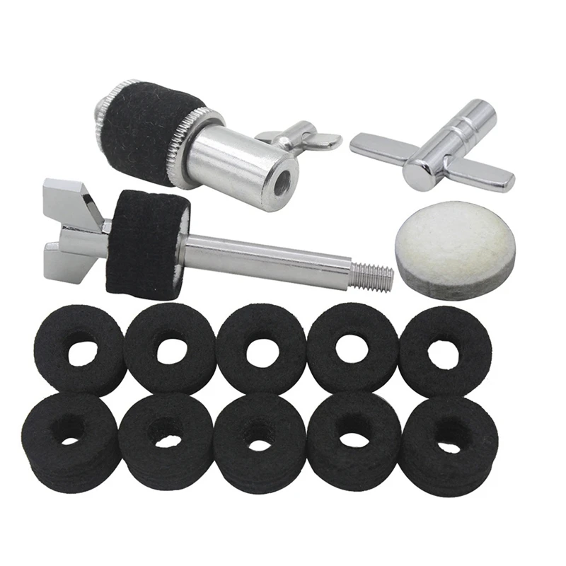 

ABUE-Drum Five-Piece Set Hi-Hat Clutch + Hammer Heads Pad + Cymbal Screw + Key Instrument Accessories + Cymbal Pad