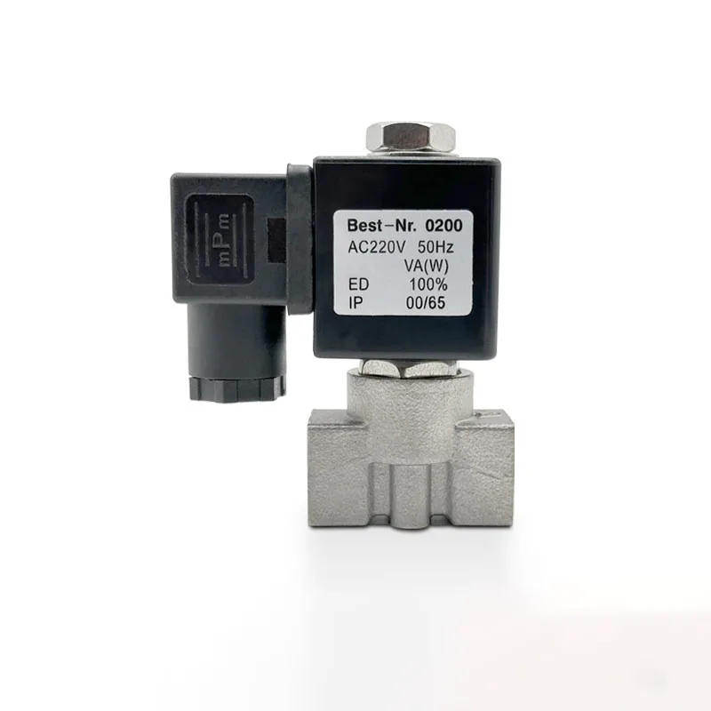 2 way SS304 water solenoid valve normally close G1/4