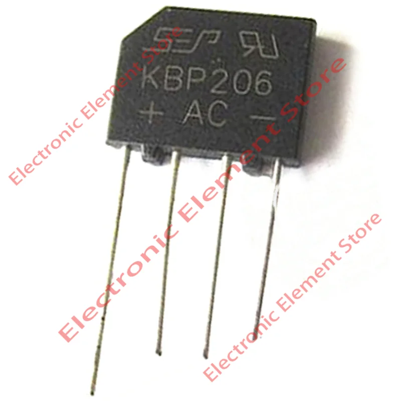 5PCS KBP206 Rectifier Bridge 2A600V KBP-4