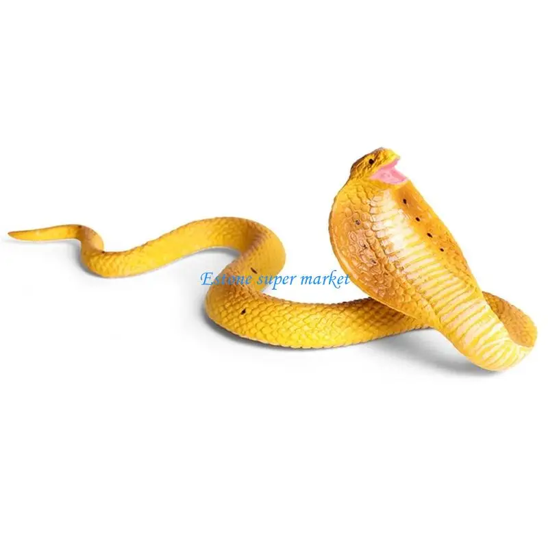 090B Real Looking Snake Figurine To Scare Birds Squirrels Away April Fool Prank Toy