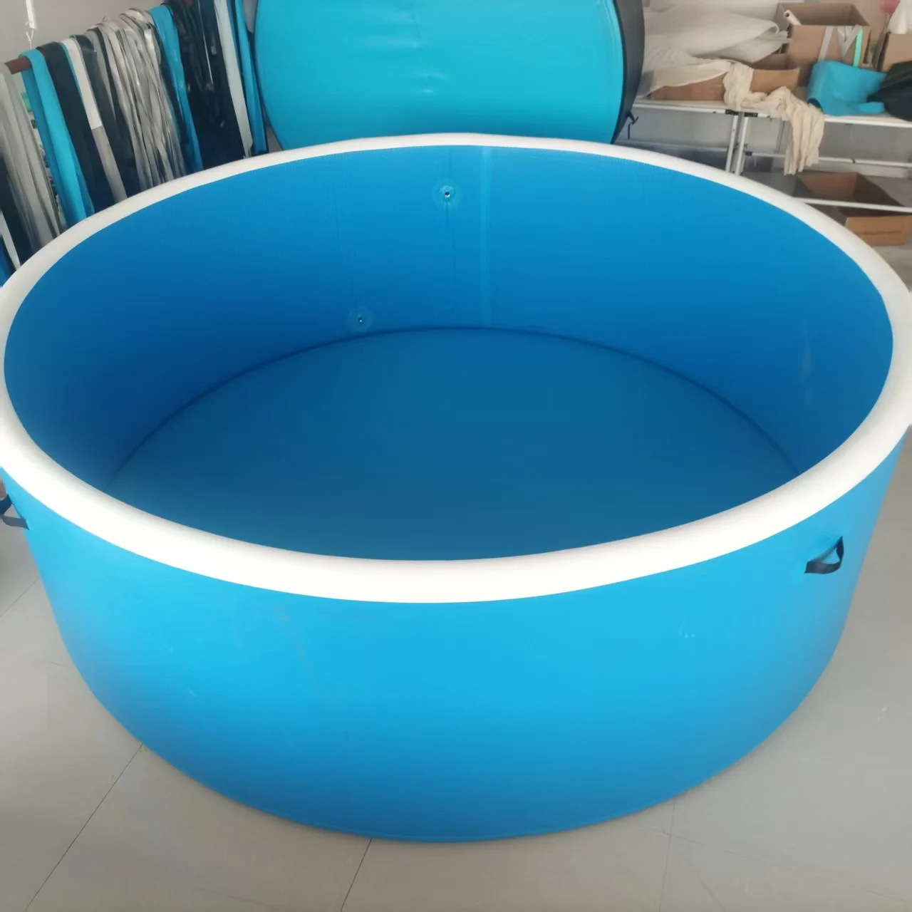 2025 New Design PVC Drop Stitch Inflatable Pool Portable Outdoor Foldable Inflatable Swimming Pool for Children and Adults
