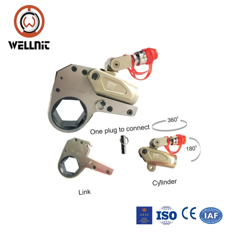 Hollow Hydraulic Torque Wrench For Heat Exchanger