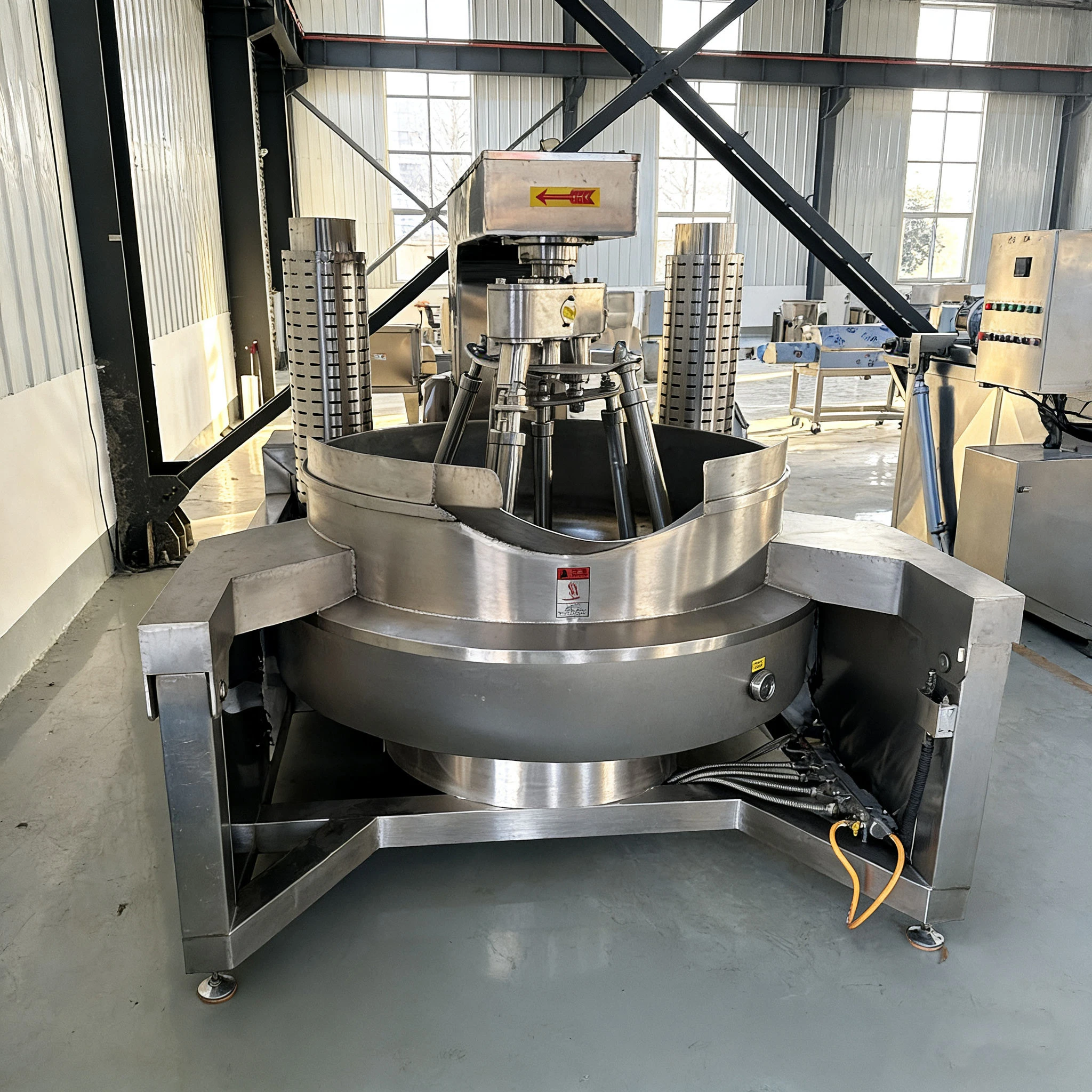 

Large Capacity Planetary Stirring Pot Cooking Mixer Stainless Steel PLC Control Industrial Candy Cooker Automatic Viscosity CE