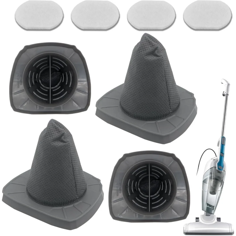 

4 HEPA-фильтра и 4 губчатых фильтра для ручных пылесосов, аналогичные деталям ST0106, ST0107