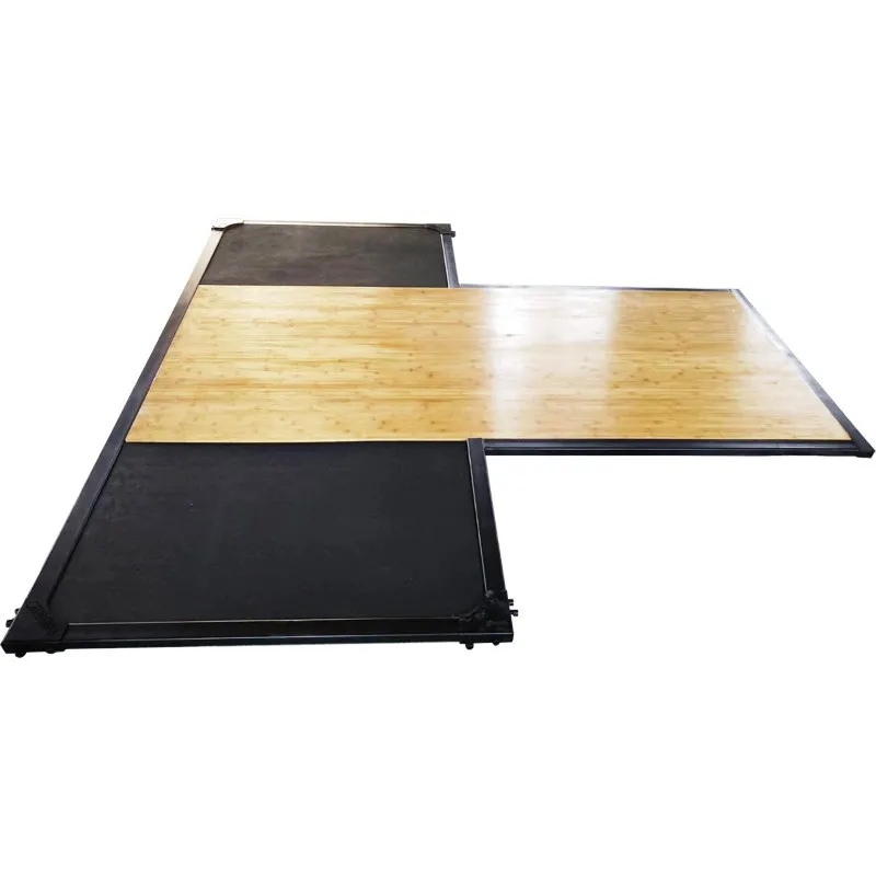 Weightlifting table Deadlift table Safety squat frame Wooden floor T-shaped rectangle can be safe and non-slip
