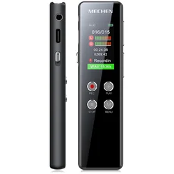 64Gb Digitale Voice Recorder Dictafoon, Voice-Geactiveerd Met Replay Voor Vergaderingen En Presentaties, Gecodeerde Lijn, Usb C, 1536Kbps