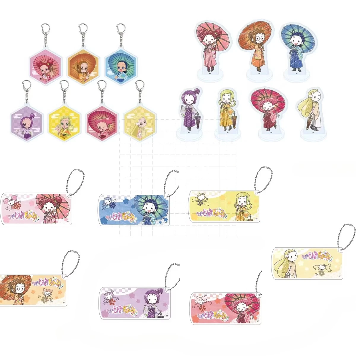 

Игровой акриловый стенд-мини-фигурка Magical Doremi Ojamajo, кукла-брелок из аниме: Хазуки, Хана, Онпу, Айко, Момоко, игрушка для косплея, подарок
