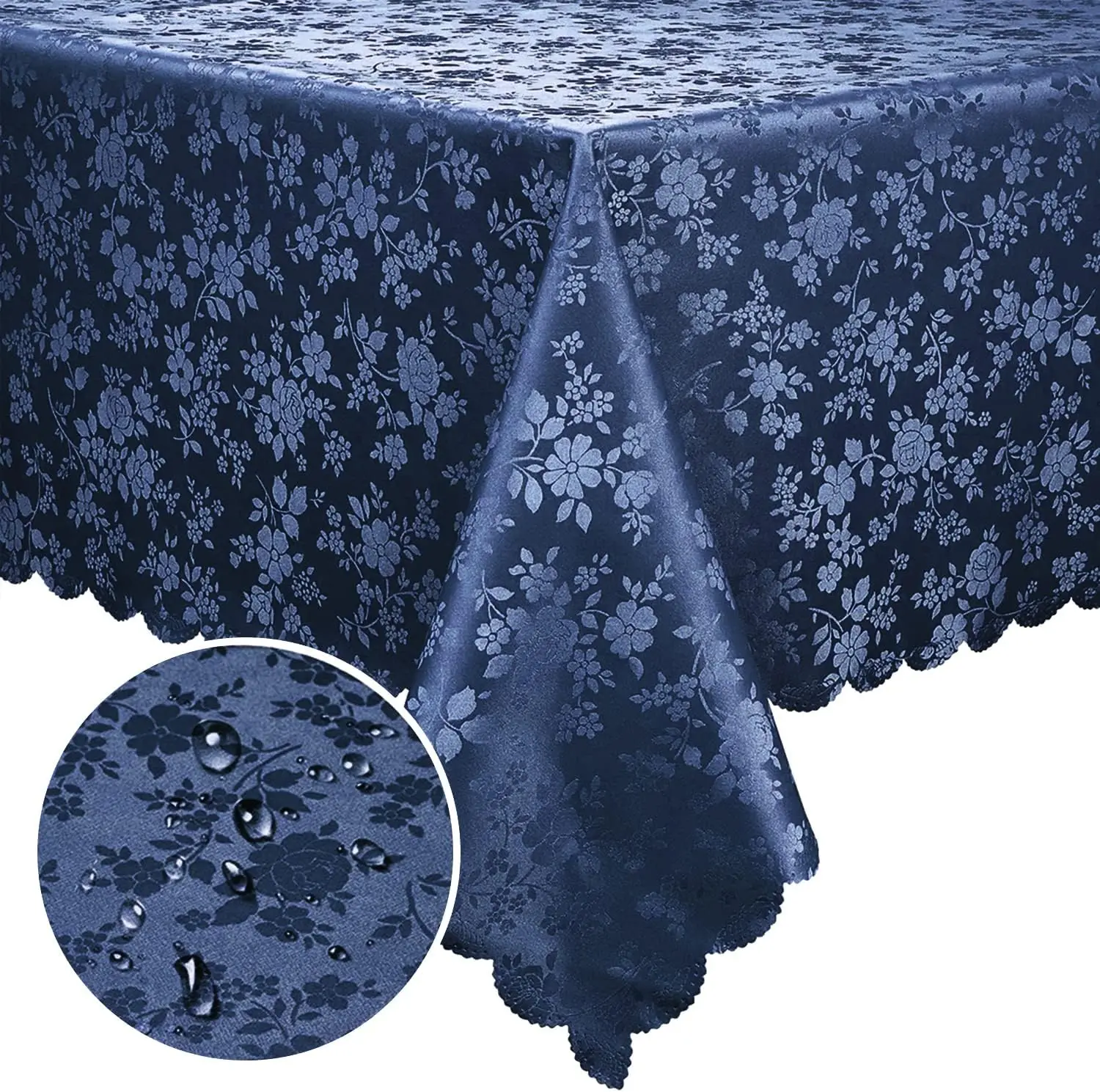 

Rectangle Table Cloth, Waterproof Heavy Duty Vinyl Tablecloths, Wipeable Washable Table Cover for Kitchen and Dining Roo