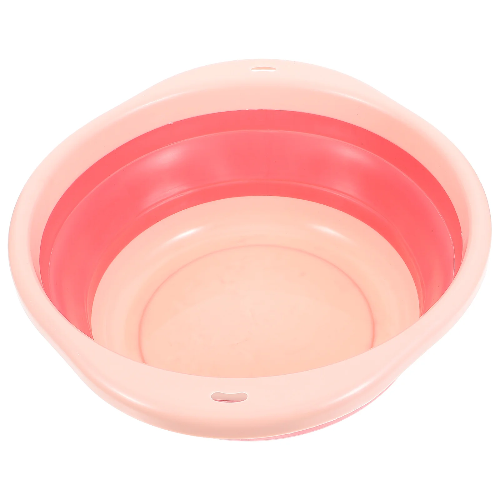 

Portable Wash Basin Collapsible Cleaning Basin for Home Pink Medium Size Thickened Groove Crimped Gripping End Reinforced Base