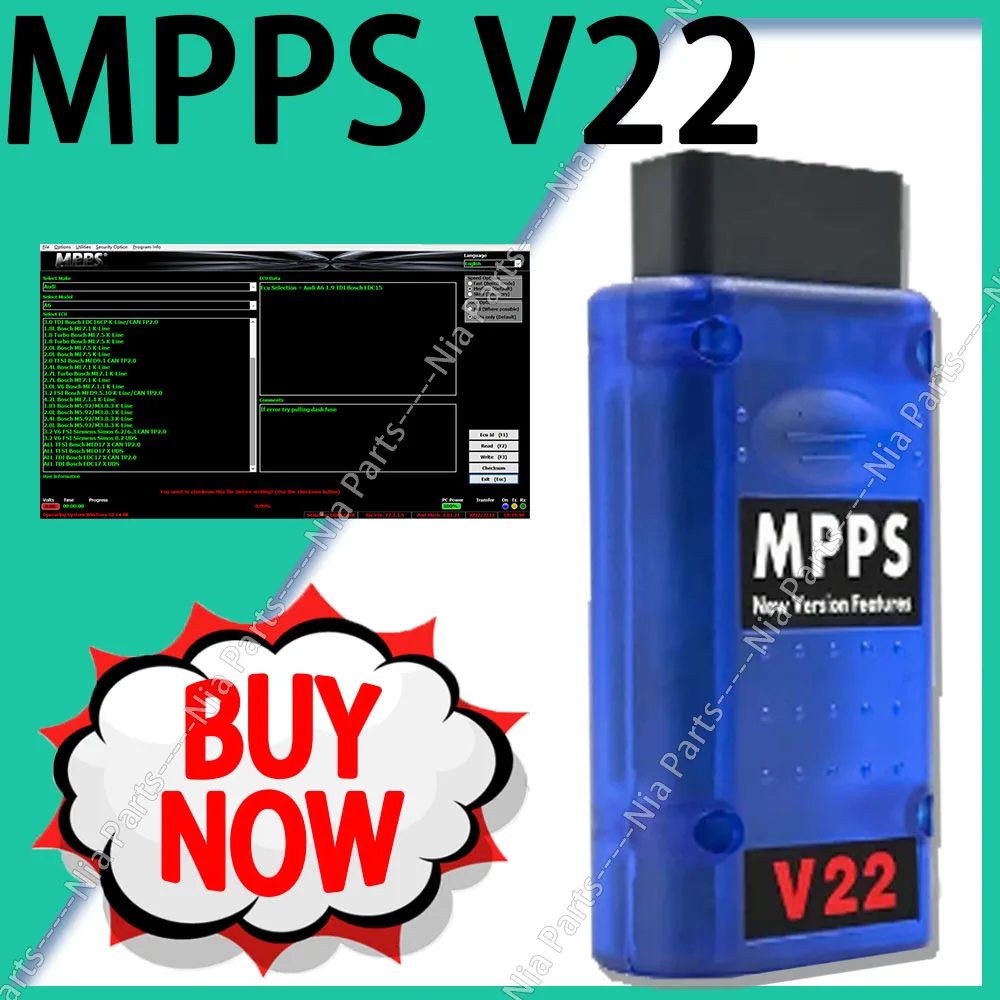 MPPS V22 Diagnostic Cable obd2 scanner automotriz ECU Chip Tuning cars trucks Repair tool diagnostic pour voiture auto tools new