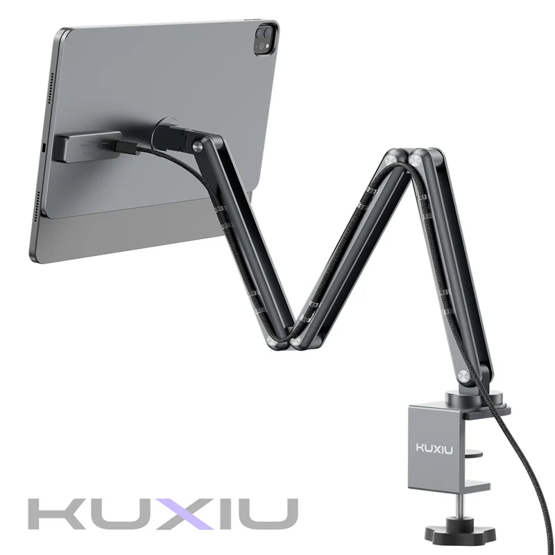 Kuxiu タブレットアーム x36 KUXIU X36 フレキシブル アーム クリップ タブレット マウント