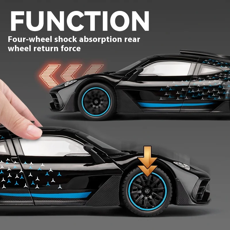 1/24 AMG ONEกีฬารถของเล่นDie Castรถของเล่นเครื่องประดับเหมาะสําหรับกีฬารถของขวัญสําหรับชาย