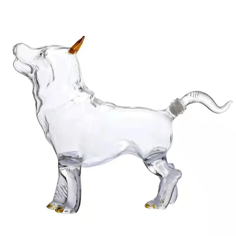 500ML Alcohol Bottle for Tequila Chinese Zodiac Dog shaped animal whiskey decanter Unique Liquor Bar and Party Decorations