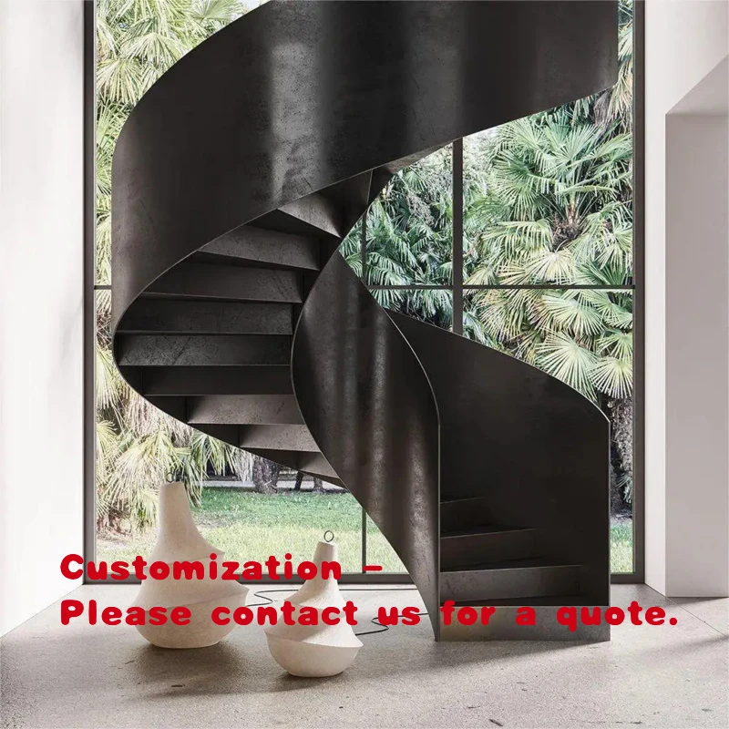 

Компактные лестницы с деревянными ступенями и плавным поворотным механизмом для современных домов