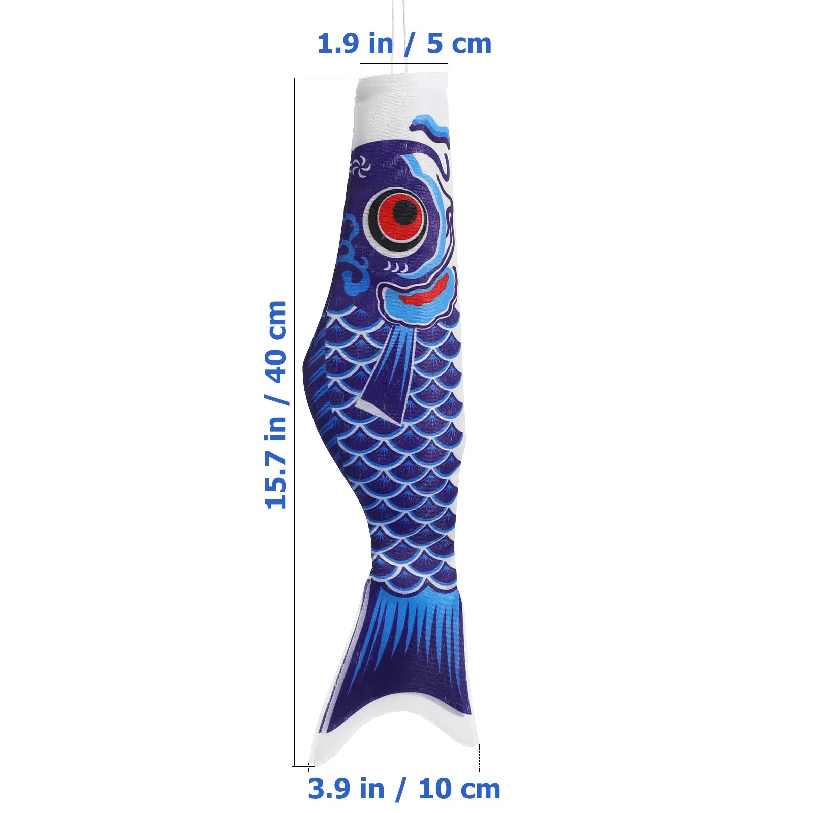 5Pcs Japanese Carp Koinobori Windsocks Colorful Satin Outdoor Decoration Flags for Festival Home Garden Wall Hanging