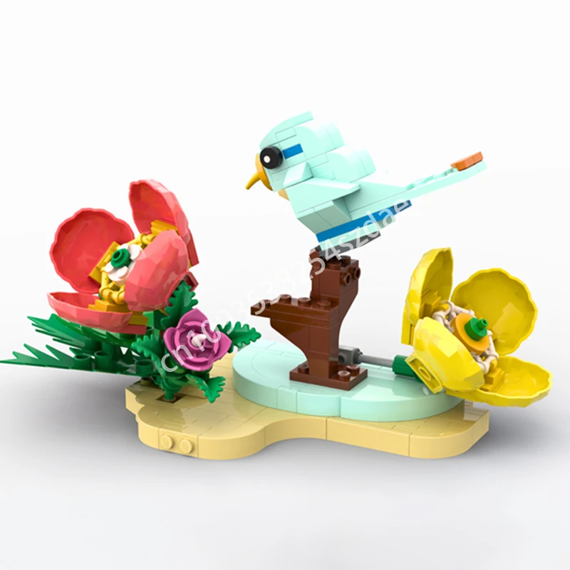 

175 шт. MOC птица строительные блоки STEM развивающая рождественская игрушка подарок творчество дети взрослые конструкция пластик образовательный