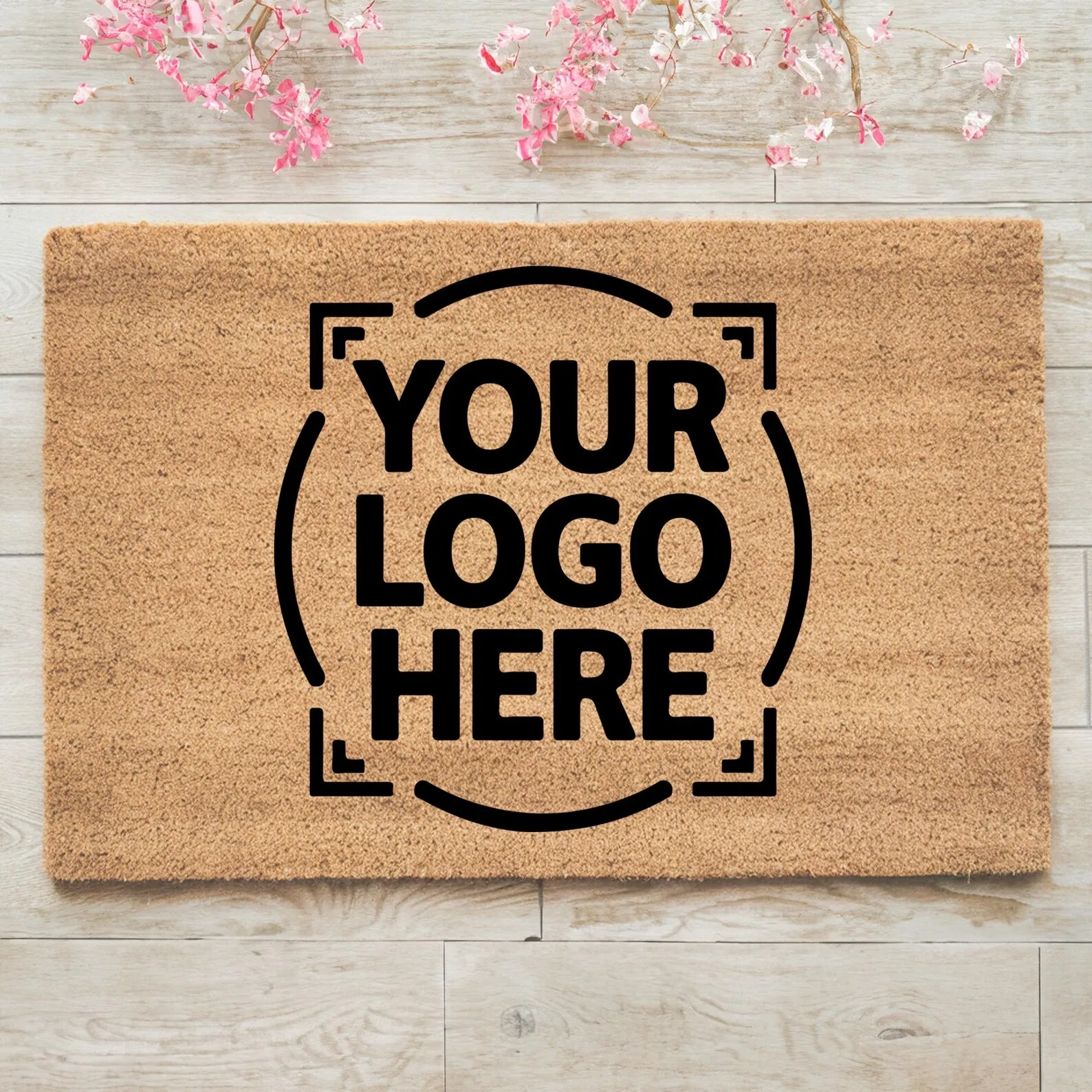 Home Textiles Company - Create Your Logo Here Welcome Doormat