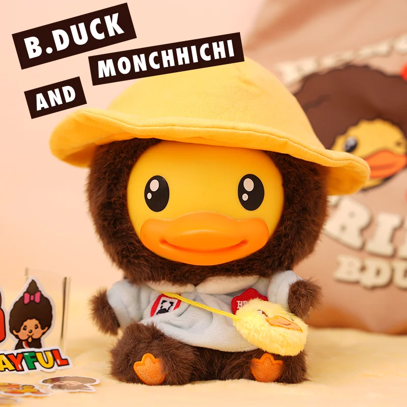 B.Duck Cos Monchhichi Sign Jointly Art Toy Doll Figure Vinyl Doll Plush Toy Doll Gift