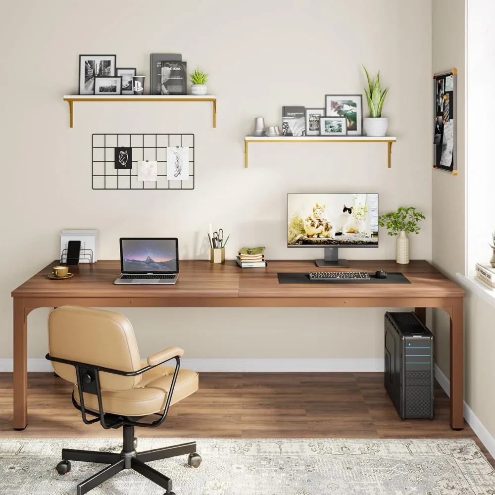 78.7 Inches Extra Long Computer Desk 2 Person Desk, Double Long Desk, Workstaion for Home Office