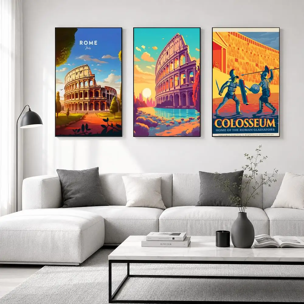 Landmark Colosseum Poster High-quality wall art posters, suitable for home offices, bedrooms, and living rooms.