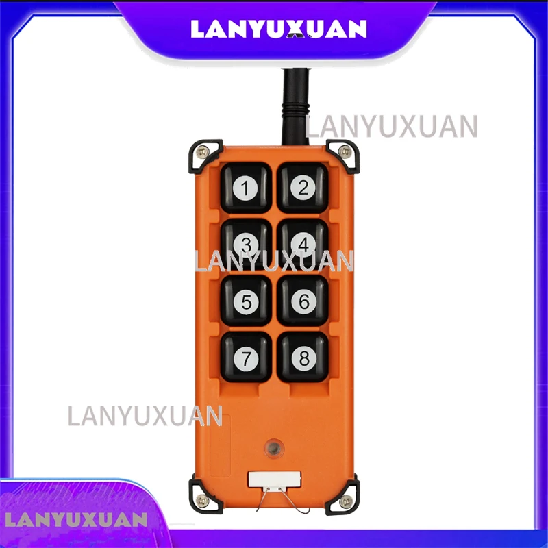 433Mhz 6V Industrial 8 Button Wireless RF Remote Controller Enclosure Shell For Electric Hoist/ Overhead Crane