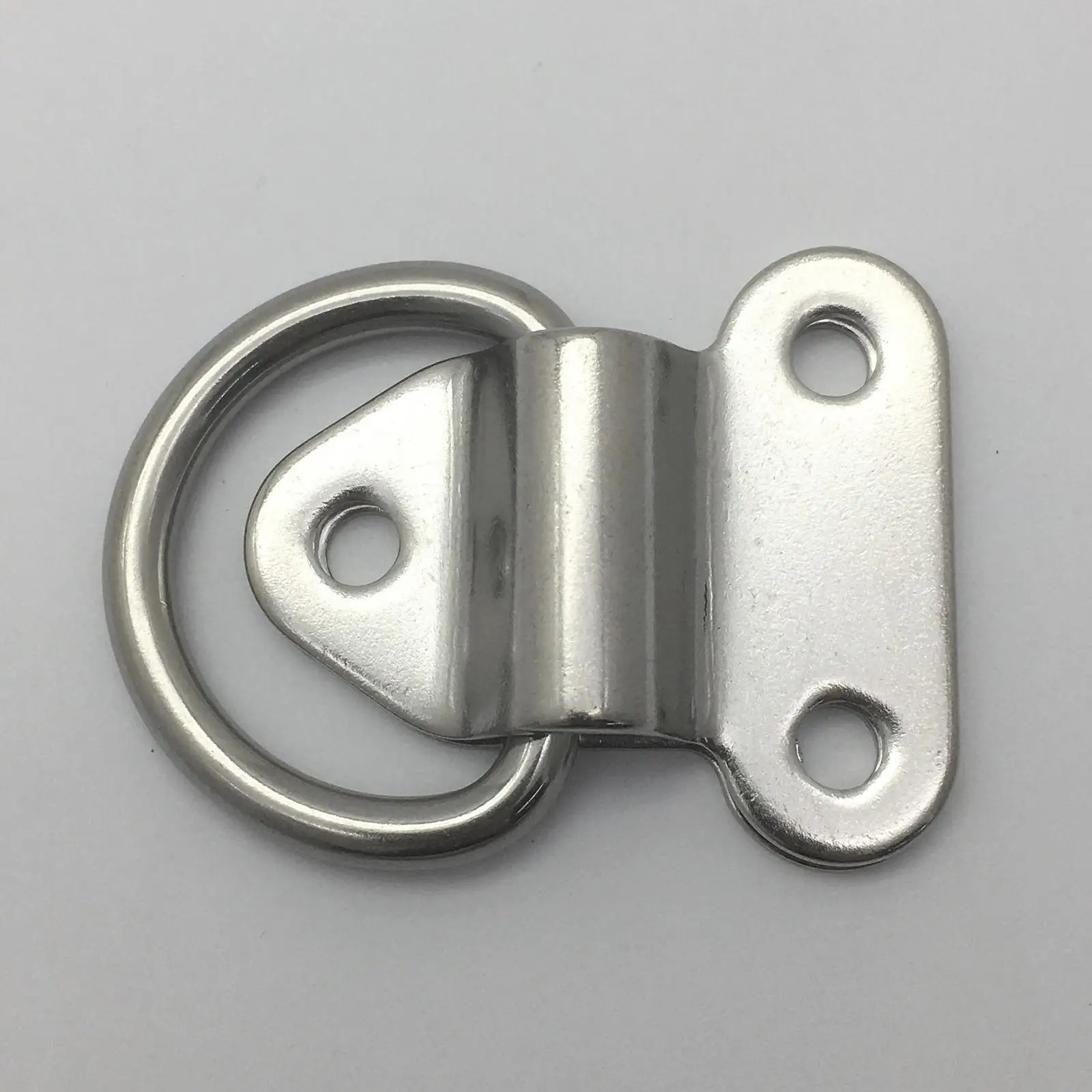 Folding Pad Eye Lashing D Ring 304 Stainless Steel Fastening Anchor Binding Ring Pull Ring for Ship Truck Marine Boat Yacht