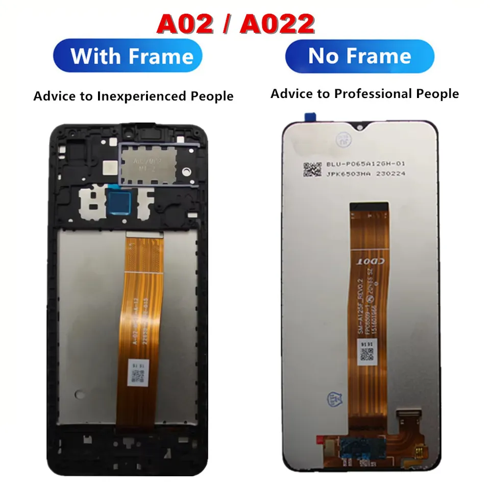 Pantalla para Samsung Galaxy A02, A12, A12 Nacho, M12 con táctil y digitalizador, para A022, A125, A127, M127 4