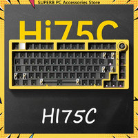 LEOBOG Hi75C Mechanical Keyboard 3Mode/Wired kit Hot Swap With Knob RGB Aluminium Alloy Gasket Hi75C Keyboard Kit PC Gaming Gift
