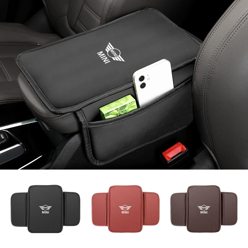 Car Armrest Storage Box Auto Center Console Protective Cover For MINI Cooper R55 R56 F55 F56 R57 R58 R59 R60 R53 R52 Countryman 