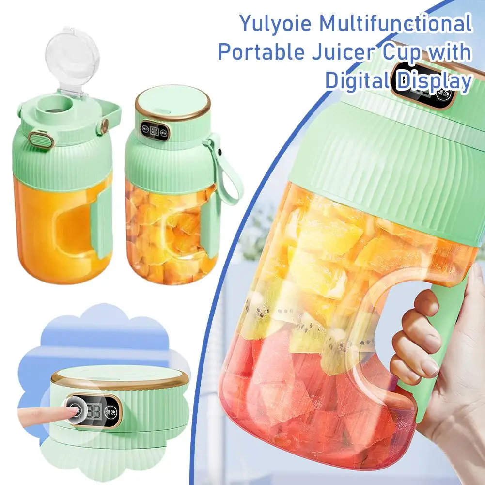 Juicer Household Ton Bucket Juicer Portable Mini Juicer One Click Start For Orange Orange Watermelon Juicing Kitchen U7z1