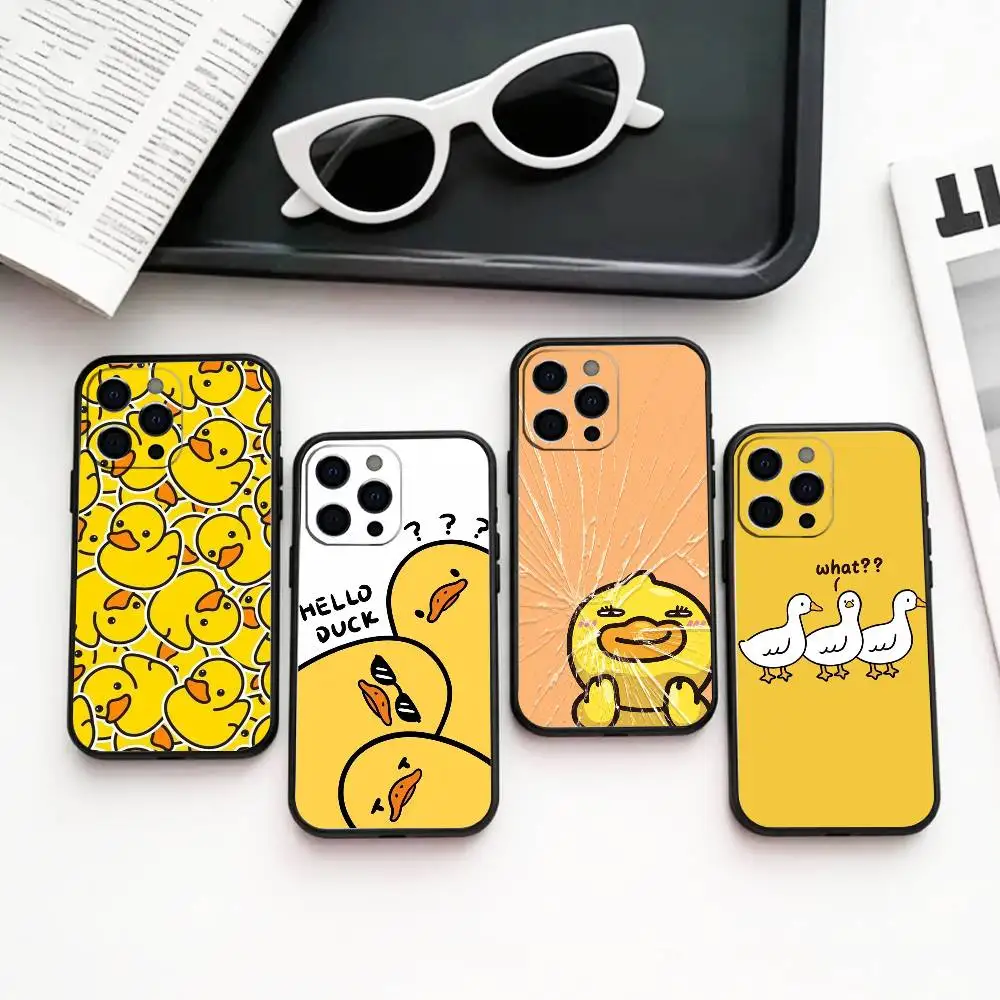 

Adorable Yellow D-Duck Phone Case Silicone Soft For IPhone 17 16 15 14 13 12 11 X XR Plus Pro Max Plus