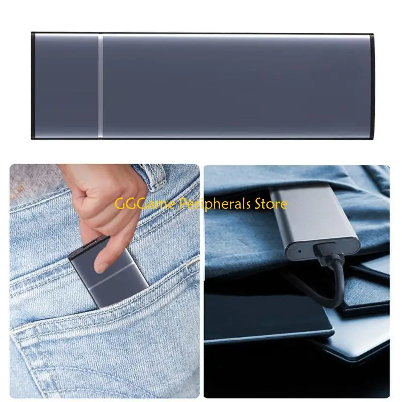 U55B Compactly Hard Drive Case for M.2 NGFFs/NVMe Drive Enclosure USB3 1 Gen 2