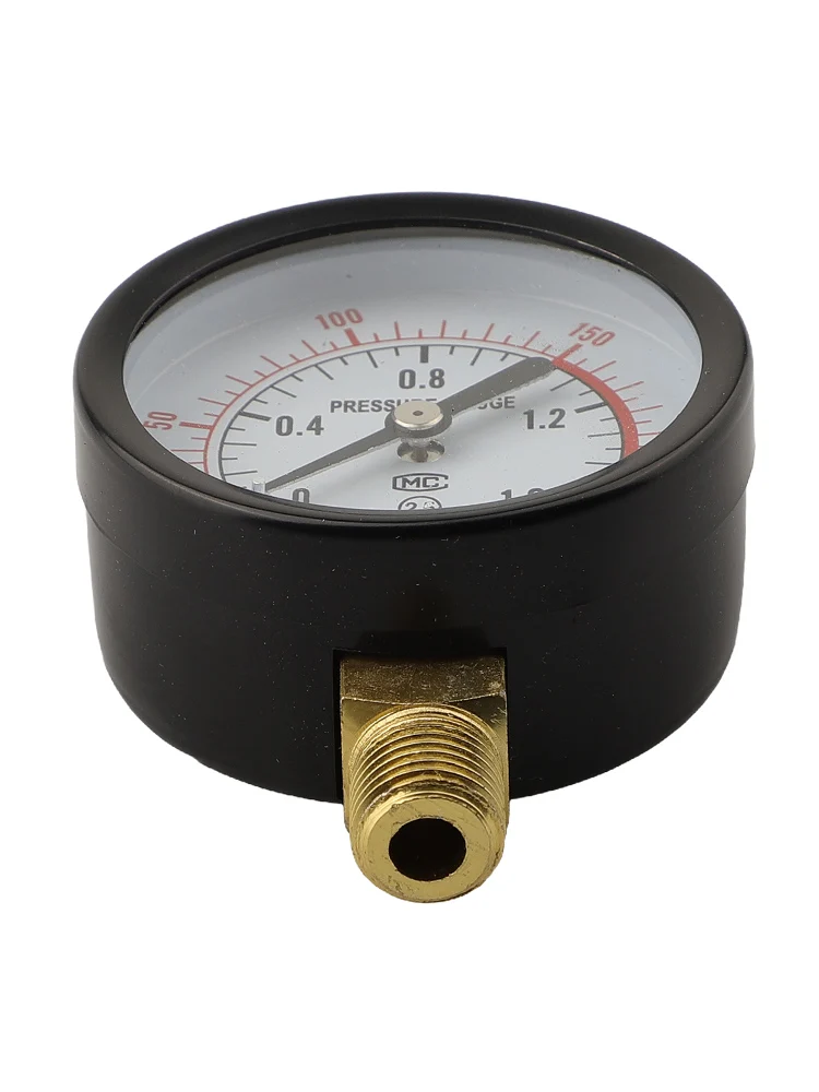 1pc Pressure Gauge Y60 0-1.6Mpa 0-230PSI For Pneumatic/HVAC Systems  For Air Compressor Filter Water Pressure Gauge Meter