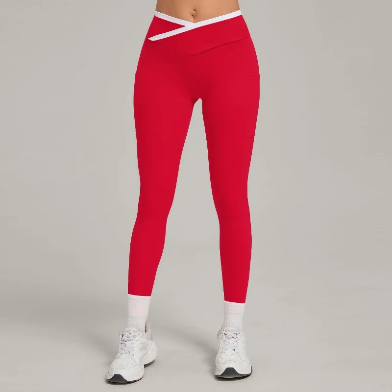 

Женские леггинсы для йоги и фитнеса с высокой талией, облегающие, с эффектом подтяжки бедер, для тренировок и бега