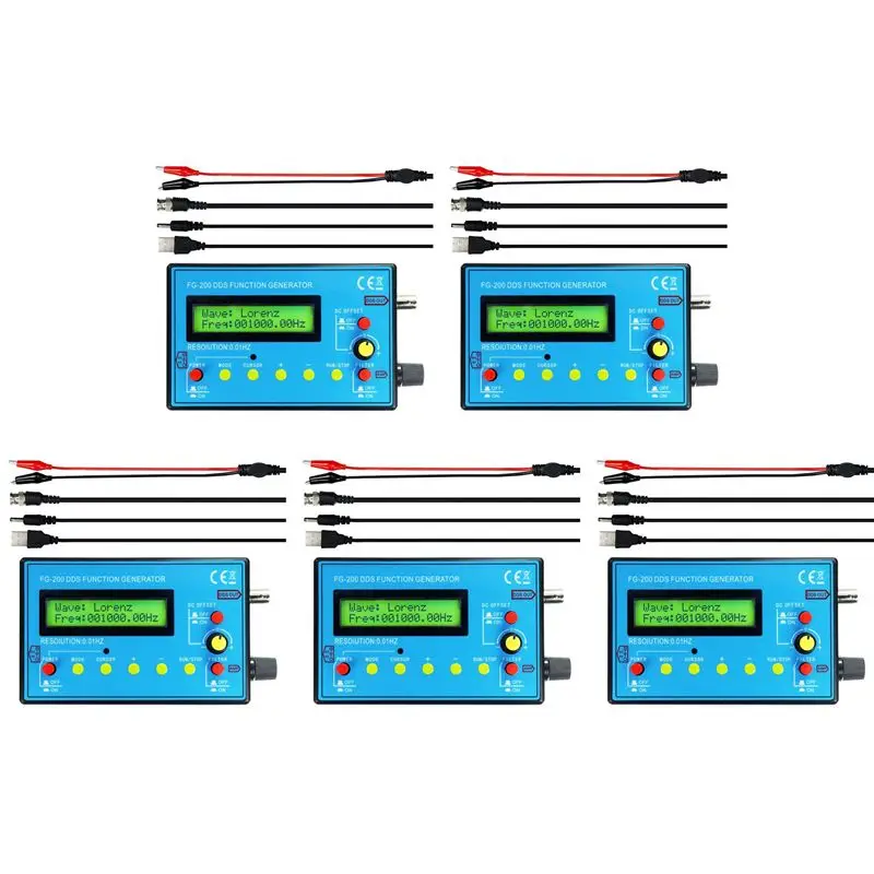 -[33A Tvdae] 5X FG-200 DDS Function Signal Generator Frequency Counter 0.01Hz -500Khz Signal Source Module