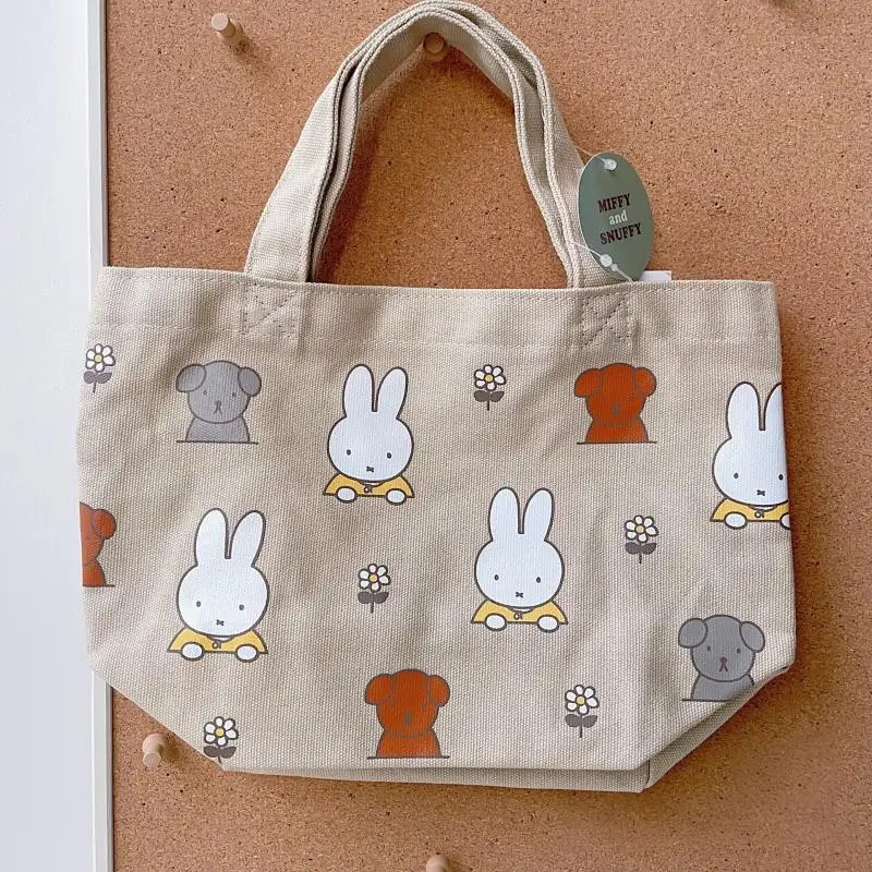 

Сумка-тоут Miffy в японском стиле, большая вместительная сумка для покупок в корейском стиле, портативная мультяшная сумка для хранения, оптовая продажа, подарок