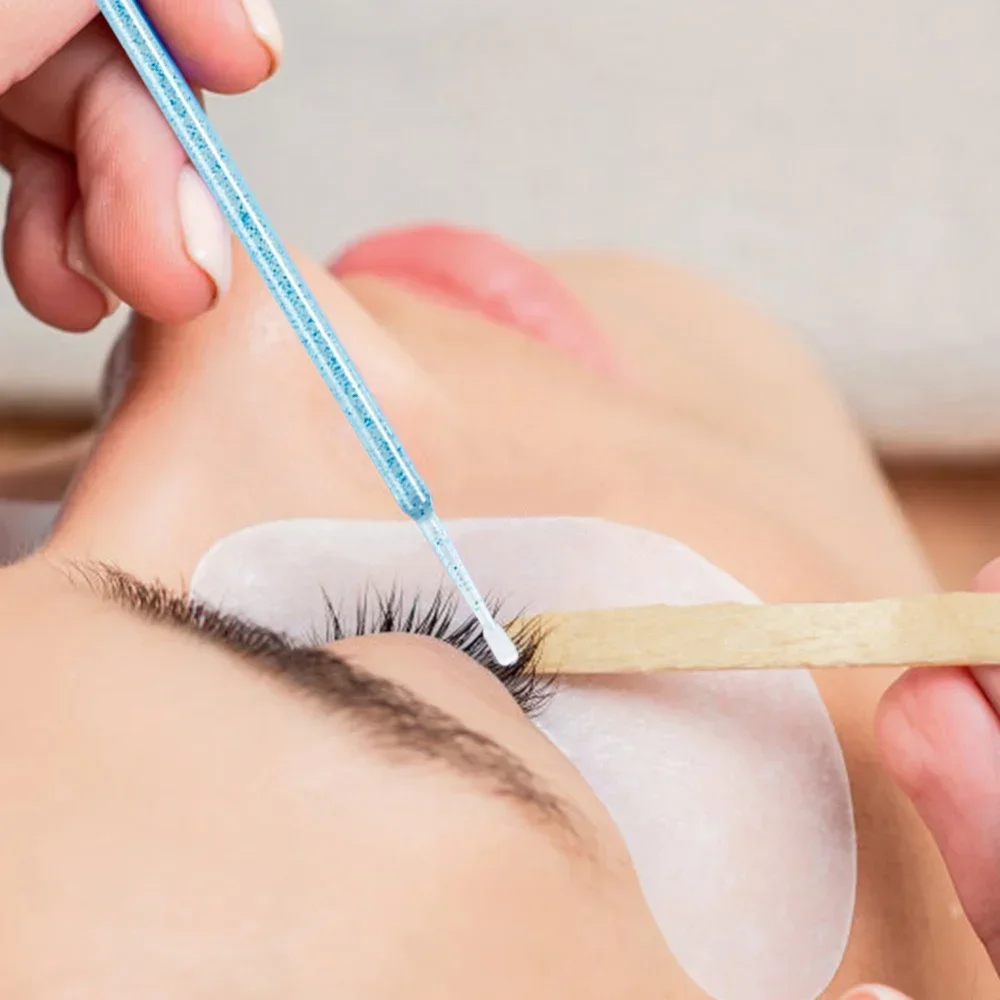 100 unids/bolsa cristal desechable MicroBrush pestañas rímel varitas aplicador herramientas de maquillaje