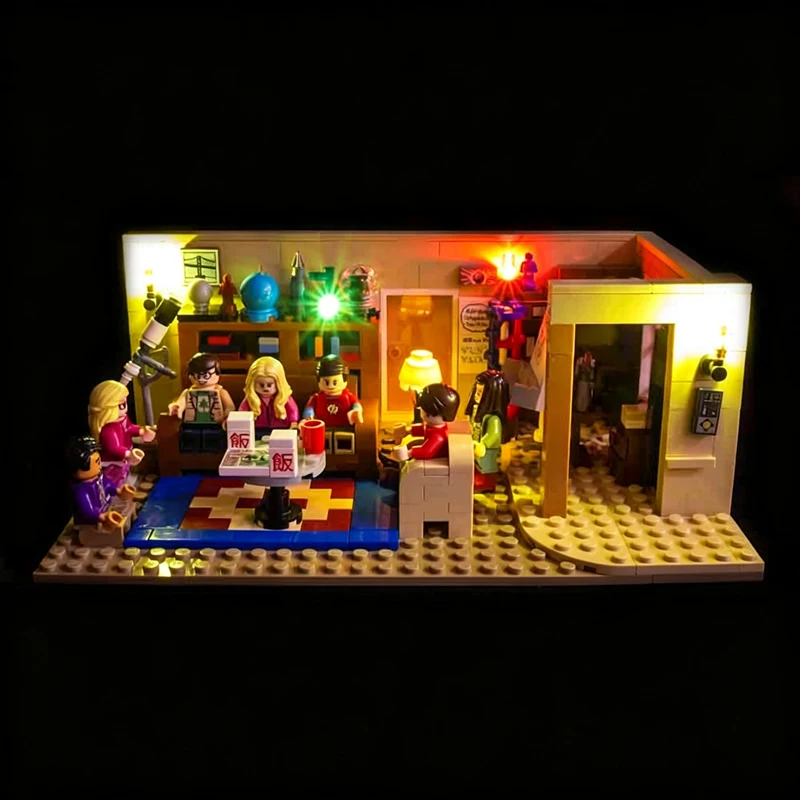 LYBMTWF LED Lights Kit Compatible with Lego 21302 The Big Bang Theory Building Blocks Model (NOT Include The Model Bricks)