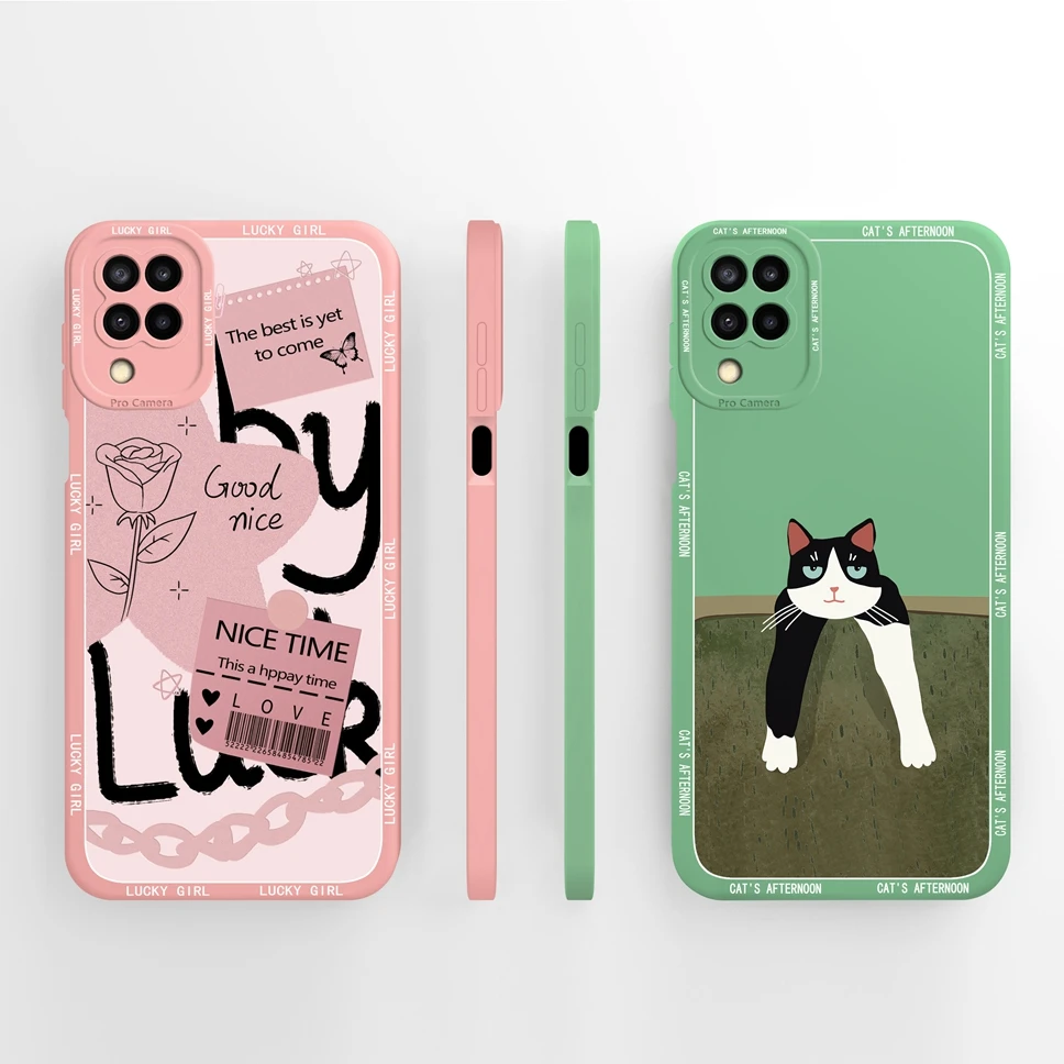 For Samsung Galaxy M12 A12 F12 Phone Cases Silicone Protective Back Cover For SamsungM12 GalaxyA12 F A M 12 Fundas Bumper Capa
