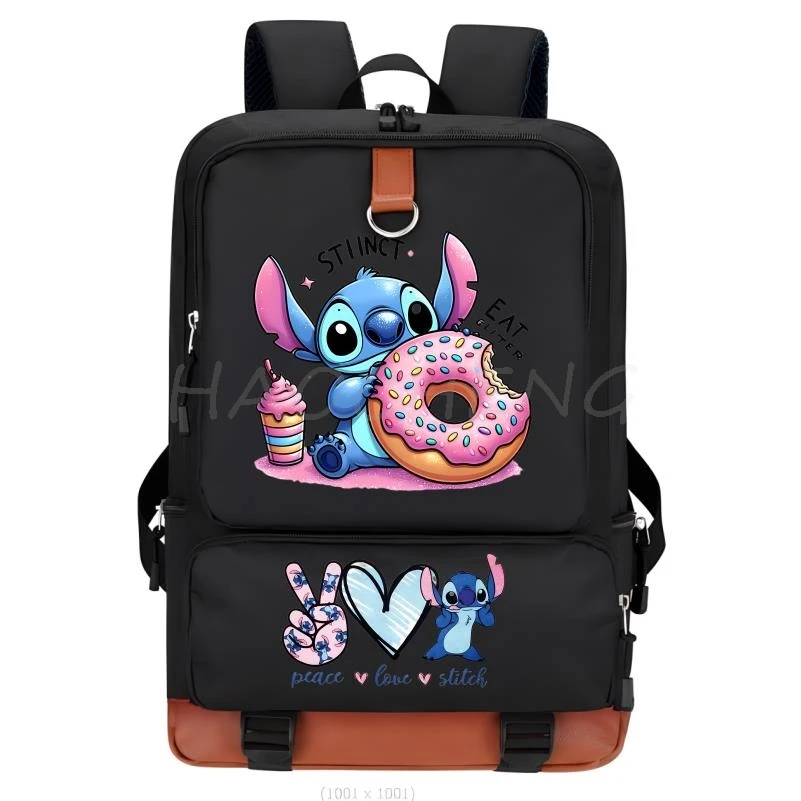 Disney Lilo Stitch plecak dla chłopca dziewczyna powrót do szkoły plecak uczeń nastolatek torby na książki kobiety Kawaii Mochila Escolar