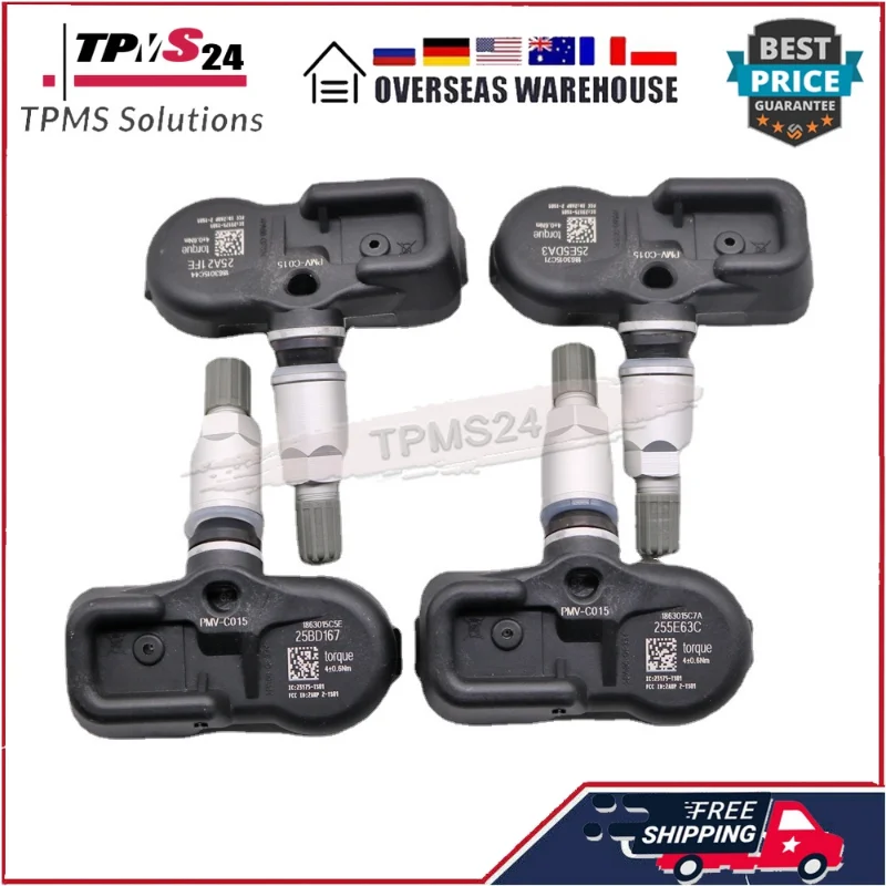 4PCS For Lexus Lc Ls Lx Rx Toyota Avalon Camry Rav4 Tacoma 315MHz PMV-C015 TPMS Tire Pressure Sensor 42607-06030 42607-48010