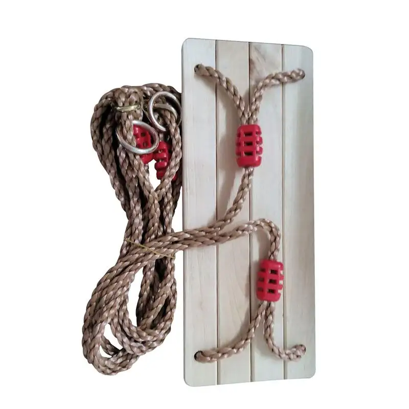 Columpio de madera anticorrosión de cuatro placas pulido de alta calidad, columpio de madera Pastoral para interiores y exteriores para adultos y niños