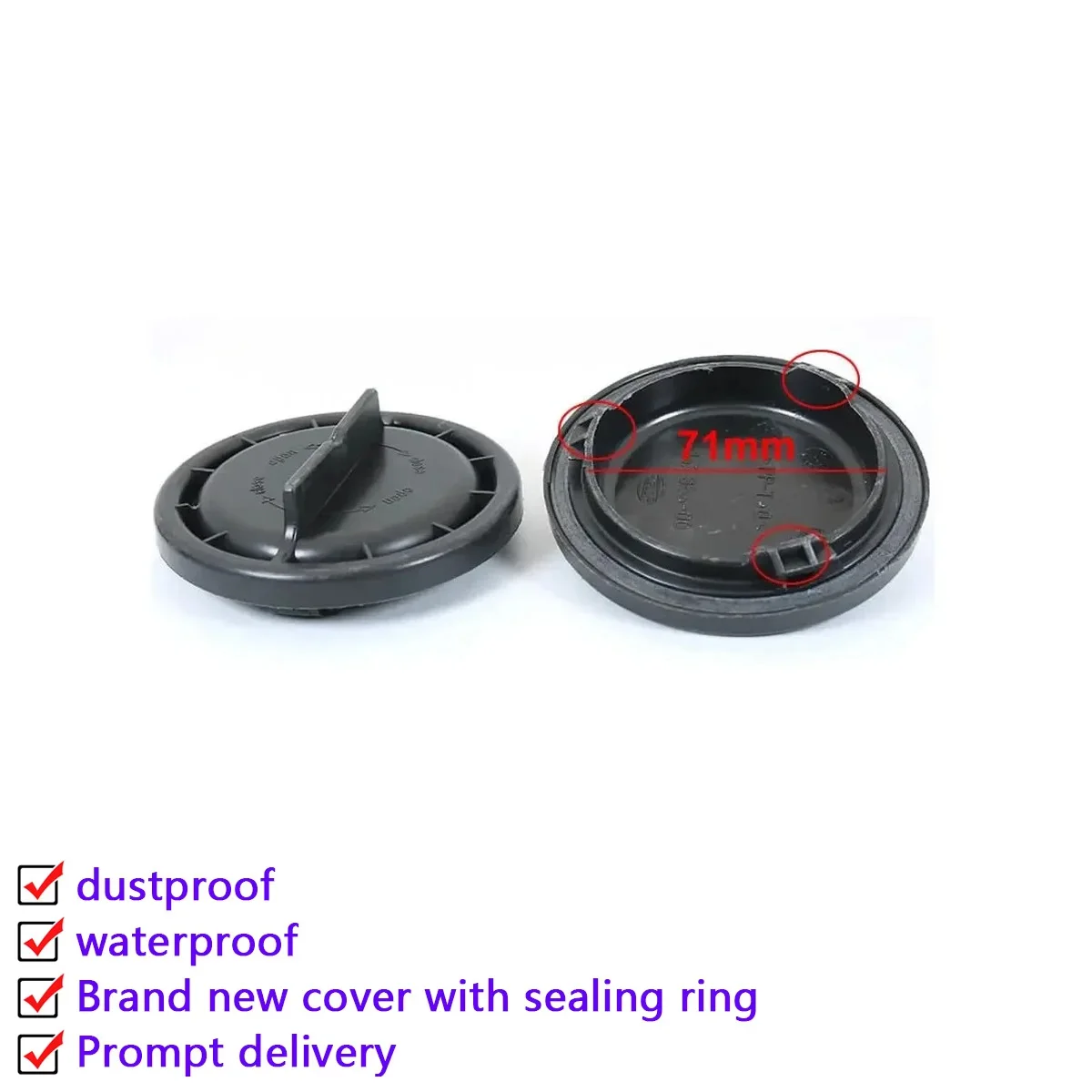 For Buick Regal 2017 2018 2019 Headlight Bulb Dust Cover Waterproof Dustproof Lengthened Headlamp Rear Shell Seal Cap Brand New