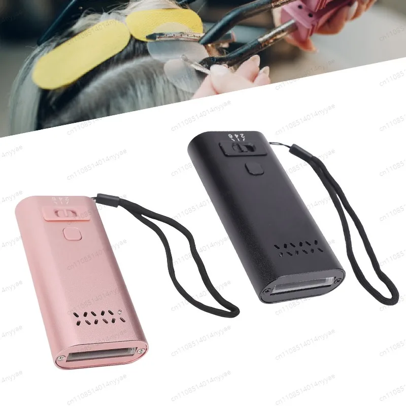 Glue Curing Lamp 3 Gears 6W Hair Extension Light Rechargeable Aluminum Alloy Compact LED High Brightness for Nail Art