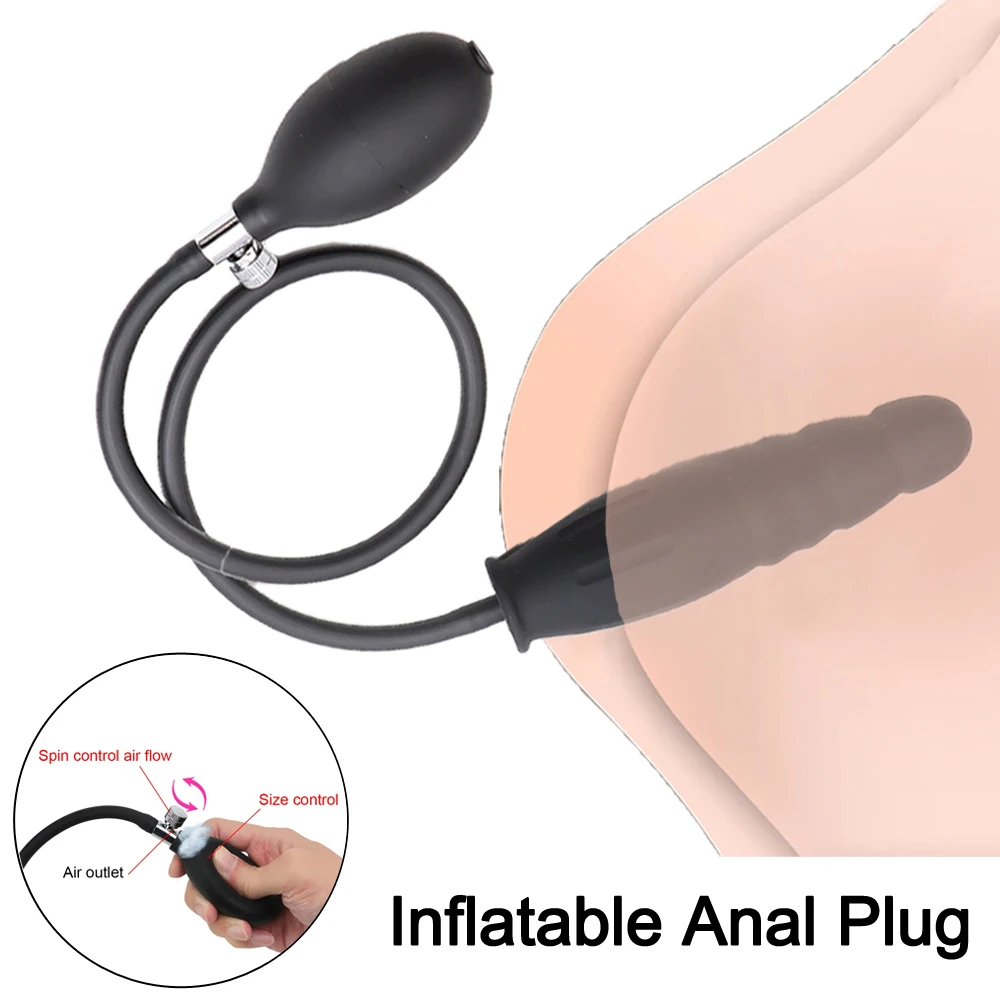 Consoladores inflables para mujeres, tapón Anal vaginal, dilatador de trasero para hombres, pene realista, masturbador femenino, juguete sexual, juegos para adultos, conjunto de pareja