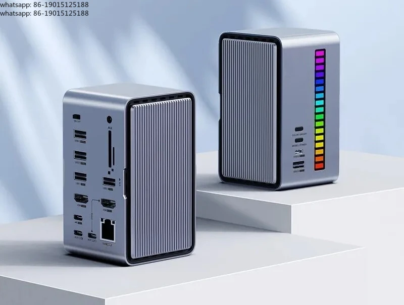 

Док-станция USB-C с двумя выходами HDMI, поддержкой M.2 SSD, Ethernet, 100W PD, USB-хабом и слотами для карт SD/TF — U100/U100 Pro/U100 Ultra